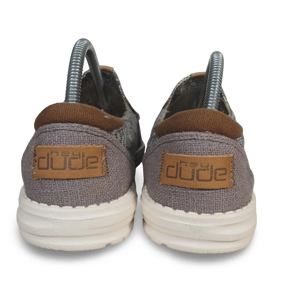 Hey Dude Thad Casual Loafers Mayan Grey Men's 8 Slip On‎ Shoes